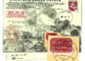 Gedimino Karpavičiaus vokas, iliustruotas autentiška A. Naruševičiaus degančio Kauno nuotrauka