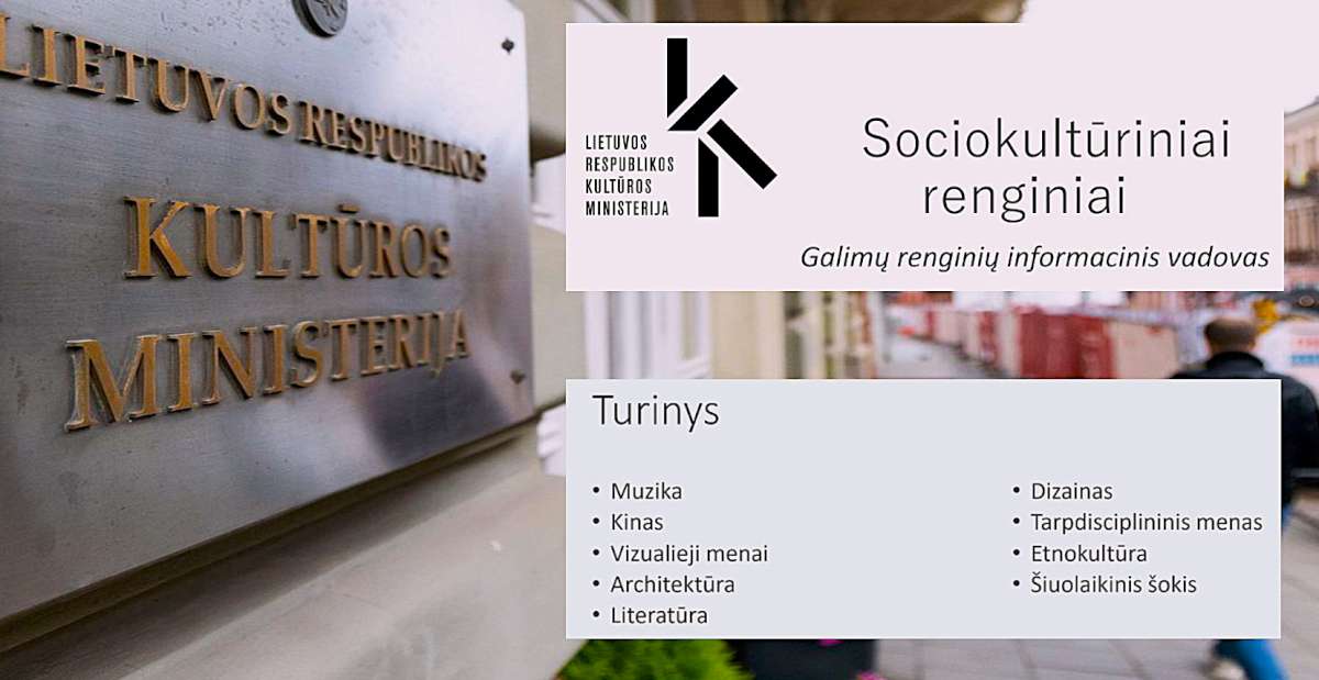 LRKM oficiali lenta ant pastato sienos ir Galimų renginių informacinis vadovas bei jo turinys | Alkas.lt koliažas