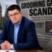 Seimo narys Vytautas Sinica pirmame plane. Fone – asociatyvus Jungtinės Karalystės spaudos ir Parlamento vaizdas, simbolizuojantis straipsnyje aptariamą rezonansinį skandalą.