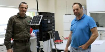 Žievėgraužio tipografo gaudymo ir skaičiavimo stotelė