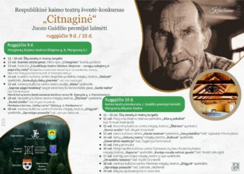 Vyks respublikinė kaimo teatrų šventė–varžytuvės „Citnaginė“
