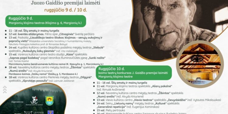 Vyks respublikinė kaimo teatrų šventė–varžytuvės „Citnaginė“