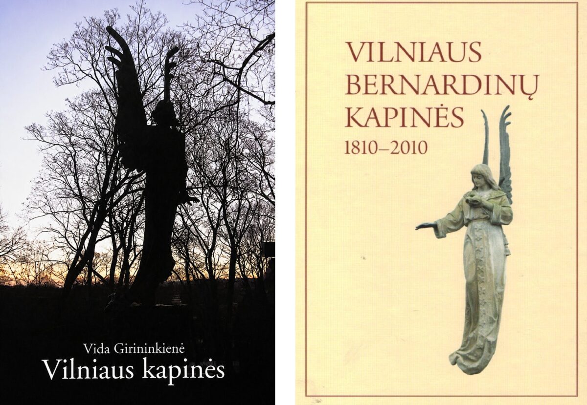 Vidos Girininkienės leidiniai apie Vilniaus kapinių istoriją: „Vilniaus kapinės“ (2004) ir „Vilniaus Bernardinų kapinės, 1810–2010“ (2010)