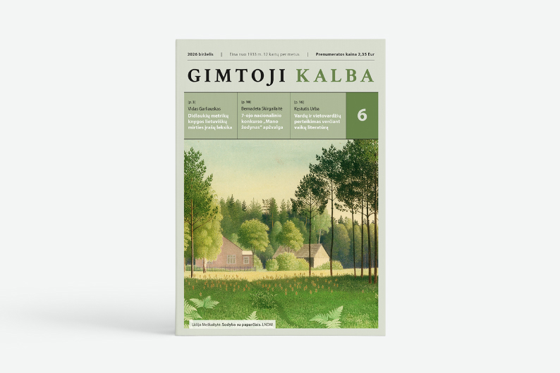 Išleistas „Gimtosios kalbos“ birželio mėnesio numeris 