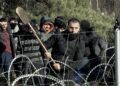 Nelegalus migrantas puola Lietuvos sieną