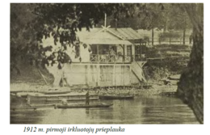 1912 m. pirmoji irkluotojų prieplauka