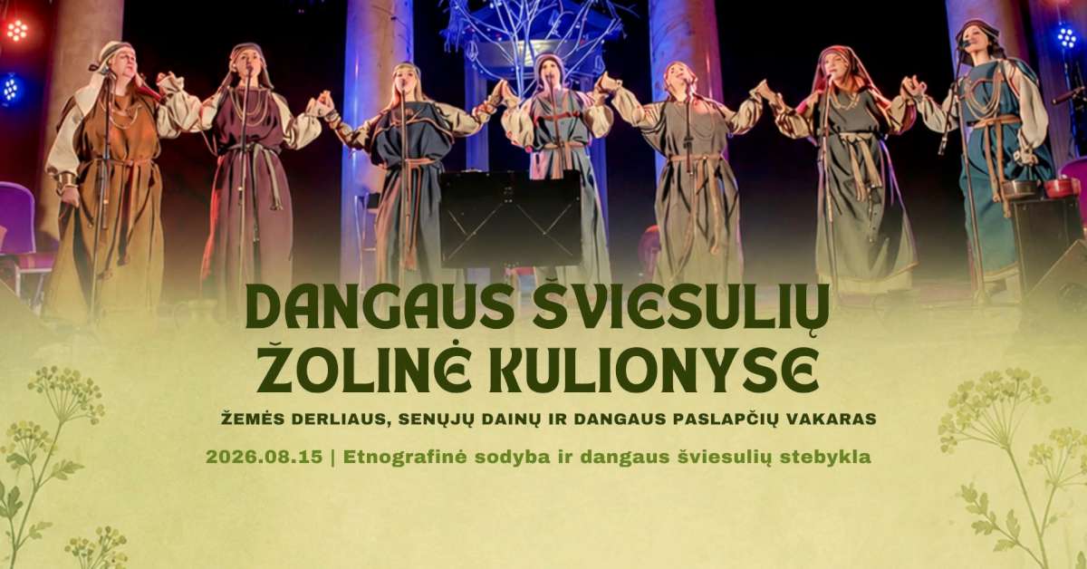 Dangaus šviesulių Žolinė Kulionyse - plakatas