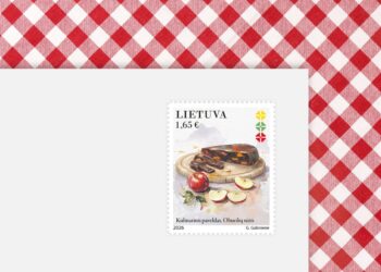 Pašto ženklas Lietuvos kulinarinis paveldas. Obuolių sūris