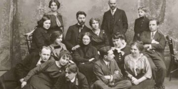 Grupė jaunų lietuvių vilniečių kilus karui 1914 m.