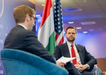 JAV viceprezidentas Dž. D. Vensas renginyje Budapešte