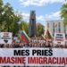 Asociatyvi protesto prieš masinę imigraciją Vinco Kudirkos aikštėje iliustracija