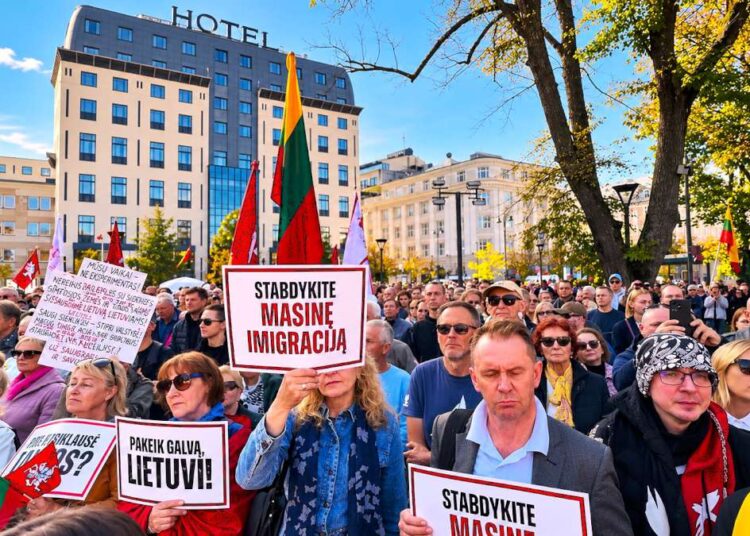 Mitingas prieš masinę imigraciją, Vilnius, V. Kudirkos aikštė, 2026-10-03 d.
