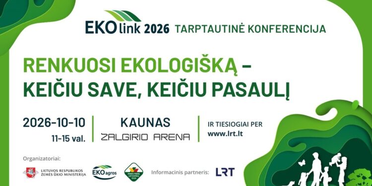 „EKOlink 2026“ konferencijos apie ekologišką maistą ir sveikatą skelbimas