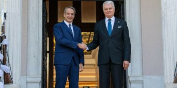 K. Mitsotakis ir G. Nausėda