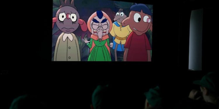 Animacinio filmo „Kirstukų miško pranašystė“ veikėjai kino ekrane