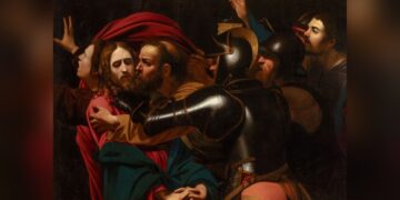 XVII a. paveikslas „Kristaus suėmimas“, priskiriamas Karavadžo aplinkai