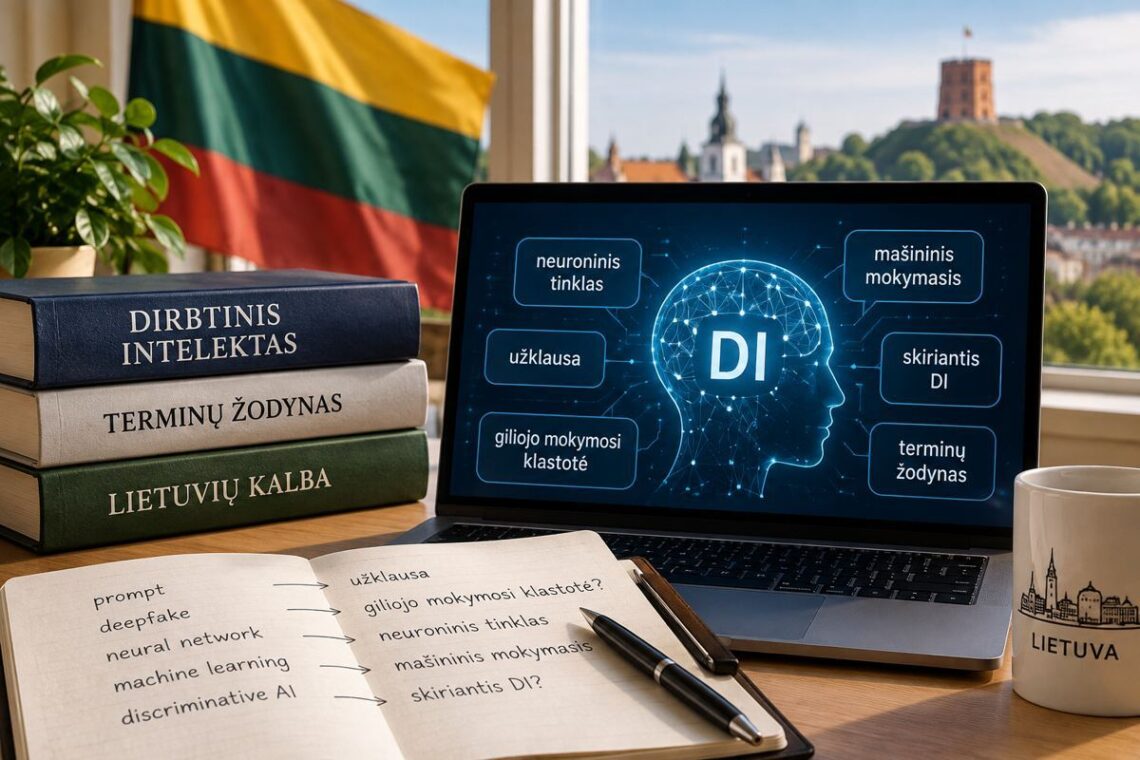Lietuvių kalbos ir dirbtinio intelekto terminų žodynai, kompiuteris su DI sąvokomis