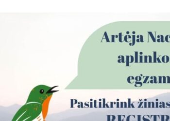 Nacionalinio aplinkosaugos egzamino kvietimas dalyvauti spalio 23 dieną