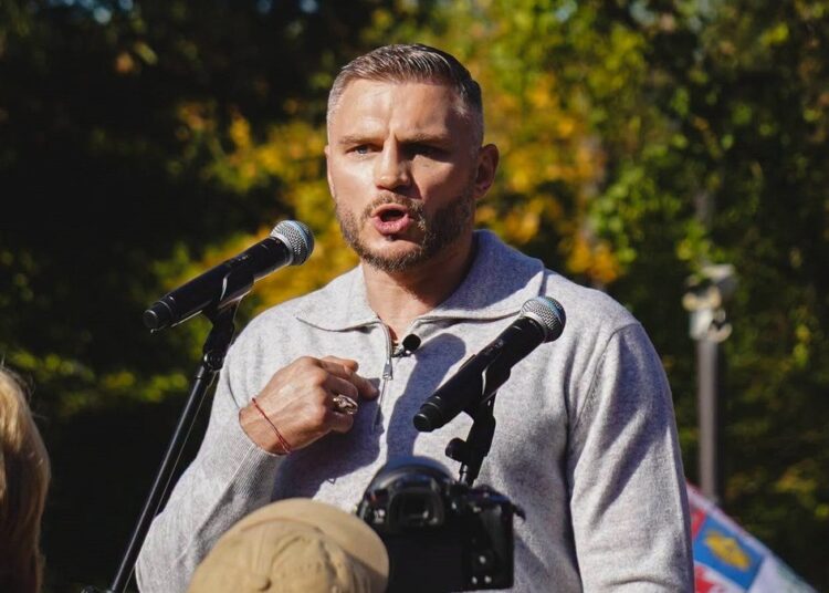 Sergejus Maslobojevas kalba 2026 m. spalio 3 d. mitinge prieš masinę migraciją