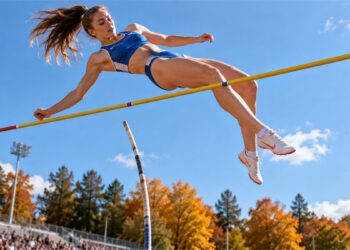 Jauna sportininkė šuolio su kartimi akimirką – 2026 m. spalio 4-osios horoskopas