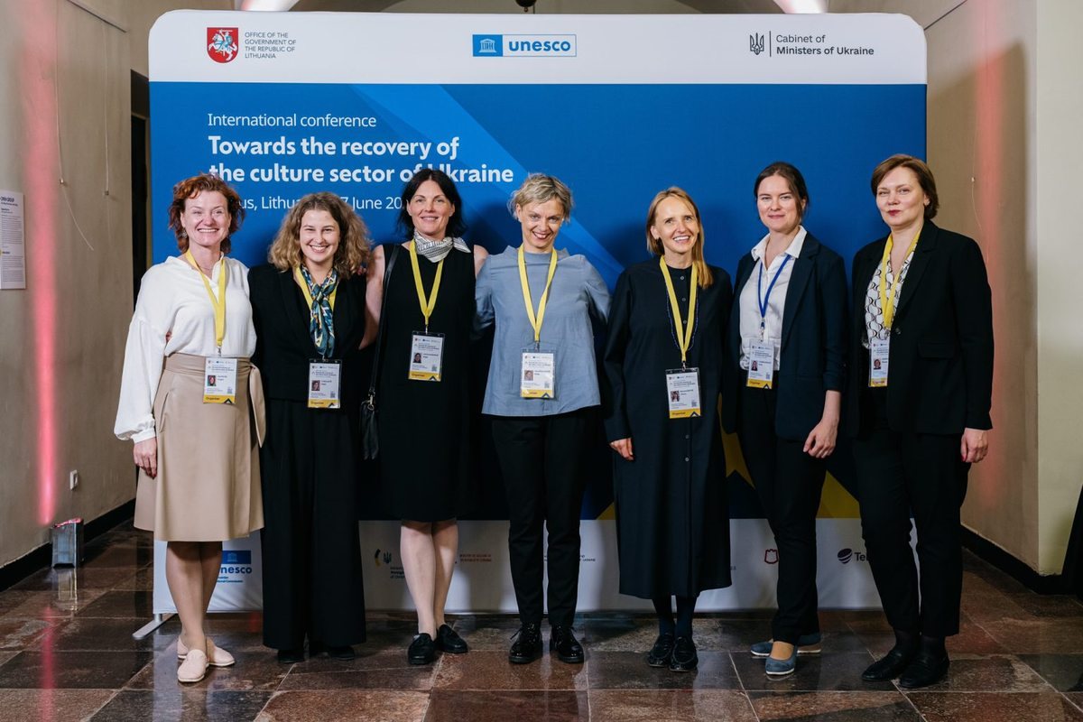 Lietuvos nacionalinės UNESCO komisijos sekretoriato atstovės konferencijoje apie Ukrainos kultūros atkūrimą