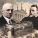 Istorinis DI koliažas: Donatas Malinauskas, Jonas Basanavičius, simbolinis karstas, Vytautas Didysis ir Vilniaus katedra