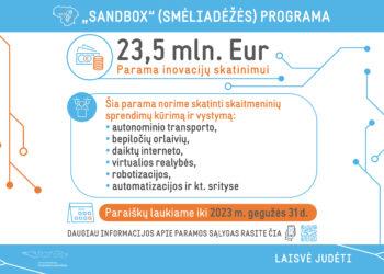 Susisiekimo ministerija kviečia dalyvauti „Sandbox“ programoje: inovacijų įvairiose srityse skatinimui skiriama 23,5 mln. Eur parama | sumin.lt nuotr.