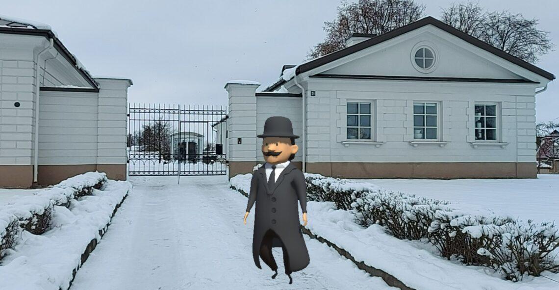 Senoji Utenos pašto stotis ir burmistras | Utenos rajono savivaldybės nuotr.