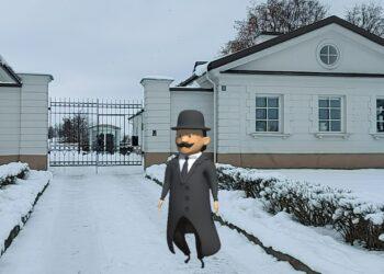 Senoji Utenos pašto stotis ir burmistras | Utenos rajono savivaldybės nuotr.