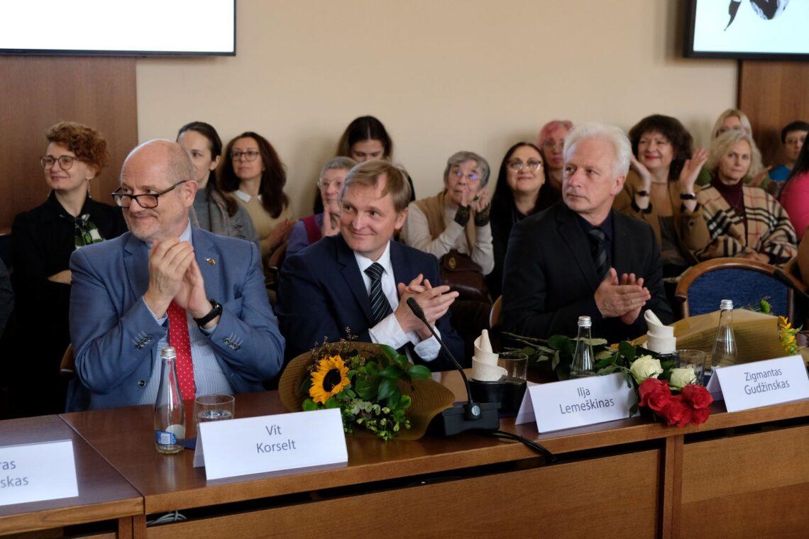 Ambasadorius Vitas Korseltas, Ilja Lemeškinas, Zigmantas Gudžinskas | rengėjų nuotr.