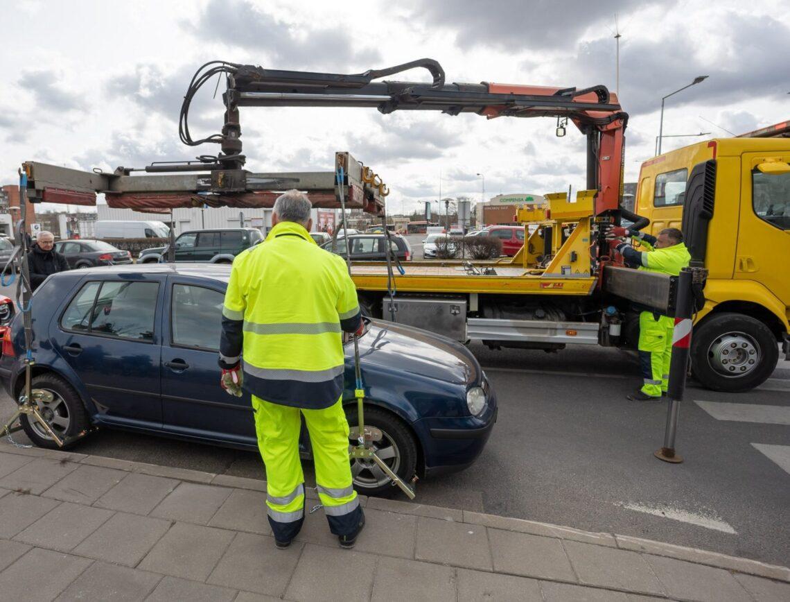 Automobilių nutempimas | vilnius.lt nuotr.