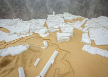 Atkurto XIX a. Vilniaus miesto maketo fragmentas | S. Samsonas, LNM nuotr.