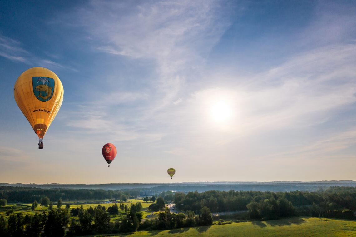 Birštonas, oro balionai | Vaidoto Grigo nuotr.