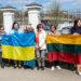 LGGRTC darbuotojų akcija Ukrainai palaikyti | O. Gurevičiaus nuotr.