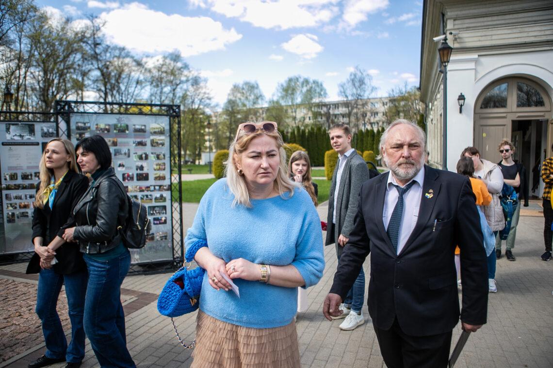 LGGRTC darbuotojų akcija Ukrainai palaikyti | O. Gurevičiaus nuotr.