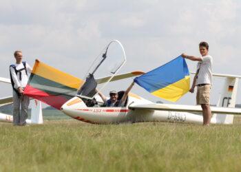 Skrydžio į Ukrainą akimirka | V. Ruzgaitės nuotr.