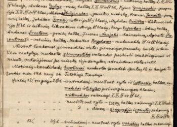 Tarybos posėdžio-protokolas | Vilniaus Vytauto Didžiojo gimnazijos nuotr.