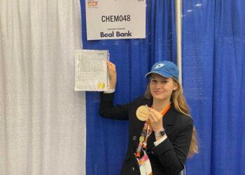 Jaunoji mokslininkė M. Surdokaitė pelnė apdovanojimą mokslo varžytuvėse JAV | smsm.lrv.lt nuotr.