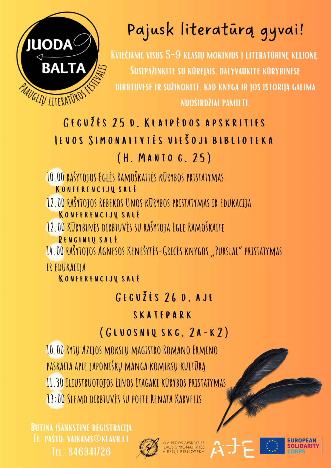 Rengiama pirmoji paauglių literatūros šventė „Juoda – Balta“ | Rengėjų nuotr.