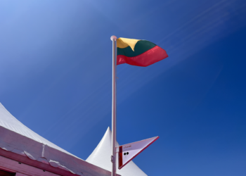 Lietuvos stendas Kanuose | Lietuvos kino centro nuotr.