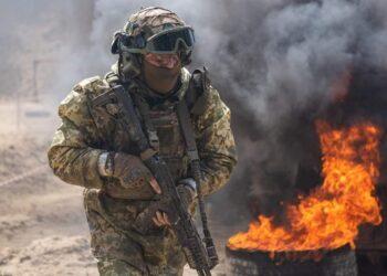 Ukrainos gynėjas | facebook.comGeneralStaff.ua nuotr.