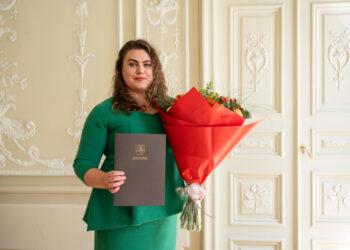 Jaunojo muzikos atlikėjo premija įteikta altininkei Kristinai Anusevičiūtei | G. Grigėnaitės nuotr.