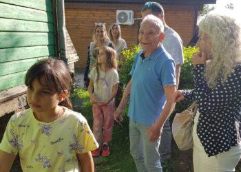 Dovydas Ozuras džiaugiasi suradęs gimtąjį namą | V. Kazlienės nuotr.