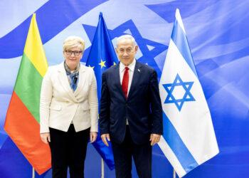 I. Šimonytė ir B. Netanjahu | Laimos Penek nuotr.