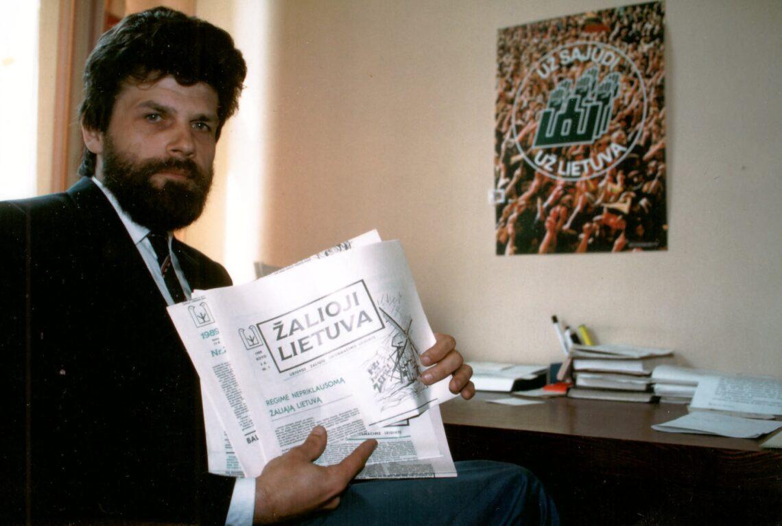 Saulius Lapienis savo MA kabinete | Maiklo fon Grafenrido nuotr.