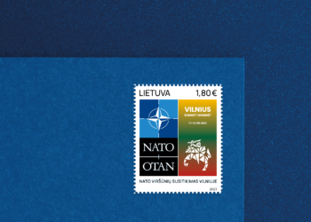 Pašto ženkle įamžintas vienas svarbiausių renginių Lietuvos istorijoje | Lietuvos pašto nuotr.