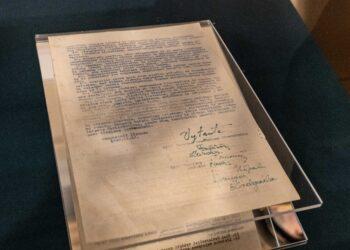 Signatarų namuose rodoma Lietuvos Laisvės Kovos Sąjūdžio Tarybos 1949 metų vasario 16-osios Deklaracija | lnm.lt nuotr.