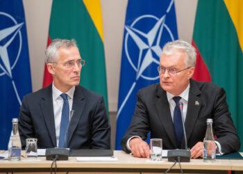 Jensas Stoltenbergas ir Gitanas Nausėda | R. Dačkaus nuotr.