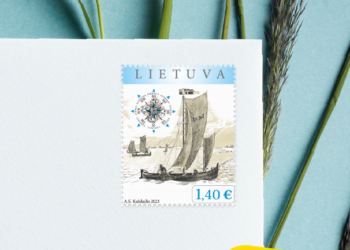 Pašto ženklas Lietuvos jūrinės istorijos tema | post.lt nuotr.