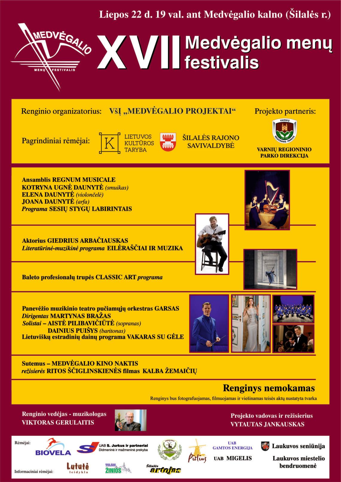 XVII Medvegalio šventės plakatas spaudai | Rengėjų nuotr.